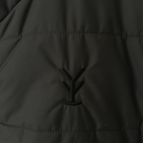 Yee Yee Men’s Medium Black Puffer Quilted Jacket Full Zip Insulated - Picture 4 of 7